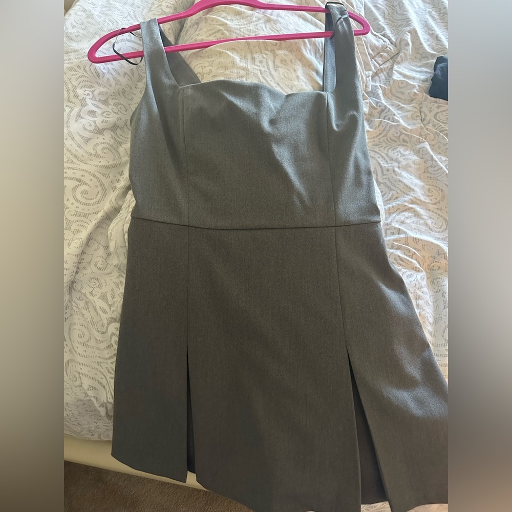 Dynamite Charcoal Strapless Dress